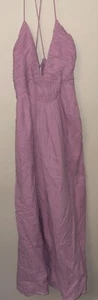 Treasure & Bond Pink Long Dress Spaghetti Straps Size Large - Picture 1 of 6