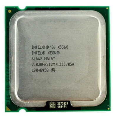 Intel Xeon X3360 2.83 GHz Quad-Core 12M 1333MHz SLB8X LGA775 95W CPU Processor - Image 1 of 4