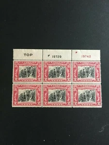 #651 PB "BLACK TOP" 1929 GEORGE ROGERS CLARK ISSUE MNH MINOR GUM SKIPS - Picture 1 of 2