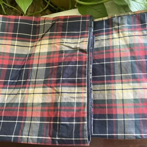 2 Ralph Lauren Tartan Plaid King Pillow Shams 40” X 23” New - Picture 1 of 10