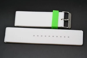 26MM WHITE GREEN RUBBER SPORT DIVER WATERPROOF WATCH BAND STRAP FIT INVICTA - Picture 1 of 2