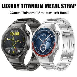 Luxury Titanium Band For Huawei Watch GT 5 4 3 2 Pro GT3 42 46mm Strap Bracelet - Picture 1 of 14