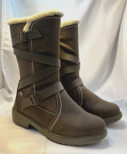 Totes Woman's Faux Leather Fur Lined Boots Size 9 - Picture 1 of 15