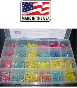 NEW 3M HEAT SHRINK WIRE CONNECTORS ASSORTMENT AUTOMOTIVE MARINE KIT - (480 PCS) - Picture 1 of 2