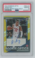 2022-23 Panini Donruss Optic Basketball RC Gold Auto Jaden Ivey 08/10 PSA 10 EW1