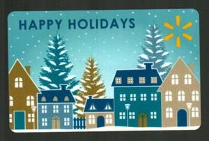 WALMART Happy Holidays, Winter Village ( 2021 ) Gift Card ( $0 ) - Picture 1 of 1