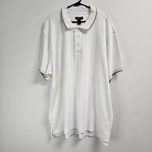 Saddlebred Polo Shirt Men Size 2XL White Casual Comfort Golf Summer - Picture 1 of 10