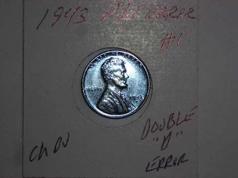wheat penny 1943-D LINCOLN CENT DOUBLE ''D'' D/D ERROR LOT #1 NICE BU 1943D UNC Cover
