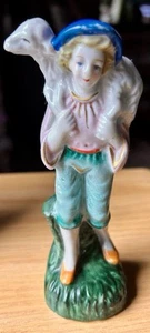 Japan Porcelain Figurine Boy/girl With Sheep-Made In Japan Stamp-VTG-(5 Inch) - Bild 1 von 6