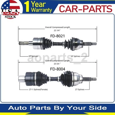 2 ejes delanteros TrakMotive CV eje articulado para Mercury Mountaineer 2001 2000 Foto 1 de 3