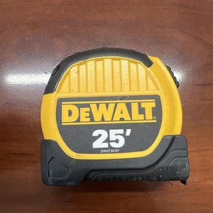 DeWalt 25 ft Locking Tape Measure w/ Belt Clip | Durable Retractable Tool - Picture 1 of 9