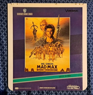 Mad Max Beyond Thunderdome CED Video Disc Vintage 1985 Mel Gibson Tested Works - Image 1 of 3