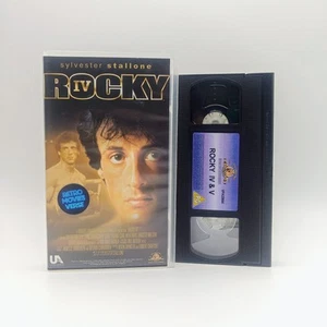 ROCKY IV + V VHS Good Working Order Video Tape 2 Movies Sylvester Stallone - Picture 1 of 5