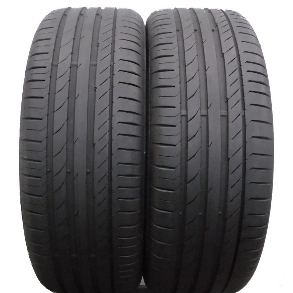 2 X CONTINENTAL 225/45 R19 96W XL SportContact 5 Pneus D'Été DOT16 6,2-5,8Mm - Photo 1/4