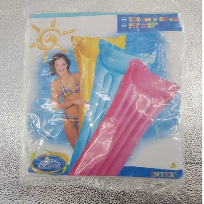 Intex The Wet Set Inflatable Pool Lounge Float 72"x27" Blue 2008 Sealed  - Image 1 of 4