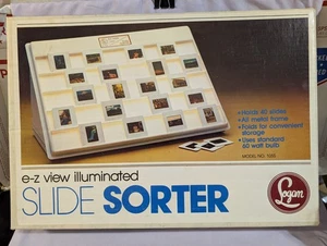 Vintage Logan E-Z View Illuminated Slide Sorter Model 1055 Excellent Used Cond. - Picture 1 of 5