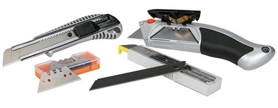 Cuttermesser Set, Abbrechmesser, Universalmesser, Teppichmesse, Kartonmesser - Bild 1 von 4
