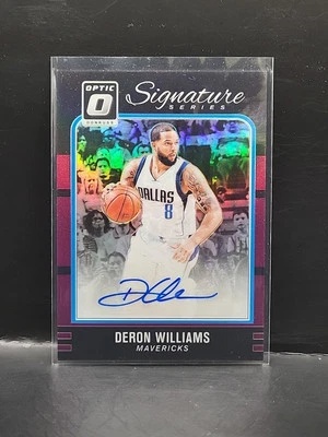 2016-17 DONRUSS OPTIC DERON WILLIAMS SIGNAUTE 系列紫色 PRIZM 签名 #22 — 第 1/2 张图片