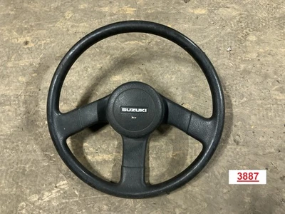 SUZUKI SAMURAI LENKRAD 3 SPEICHEN SERIE MIT HUPENKNOPF GEBRAUCHT !!!! - Bild 1 von 4