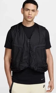 Nike Tech Woven Vest Black Loose Fit Size Sz M HM4262-010 Lightweight NWT - Picture 1 of 7