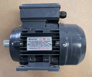 TEC 0.7541TPCB3 Single Phase Perm Cap Electric Motor 0.75kW 4P B3 80 Frame 19mm - Picture 1 of 8