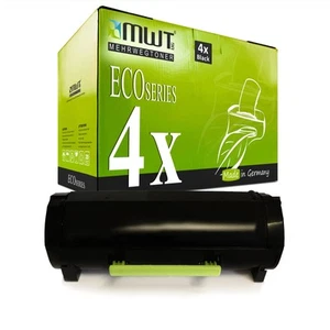 4x Eco Toner XXL Replaces Lexmark 60F2X00 602X - Zdjęcie 1 z 2