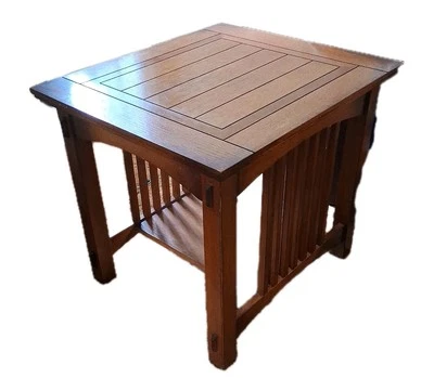 Mesa auxiliar de roble macizo Foto 1 de 4