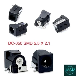 10 X DC-050 SMD DC Power Charger Plug 5.5mm x 2.1mm Jack Socket Female PCB Mount - Picture 1 of 5