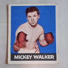 1948 LEAF BOXING MICKEY WALKER #7 CARD LEAF GUM CO. TRADING CARD