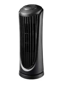 Hampton Bay 14 in. Oscillating Personal Desk Tower Fan in Black - Picture 1 of 2