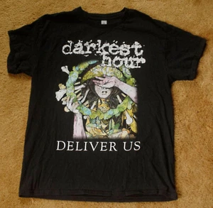 DARKEST HOUR Deliver Us 2007  black t short sleeve size L METAL BAND - Picture 1 of 1