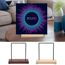 Records Album Holders Desk Stand Display Record Organizer Wooden Record Holder 