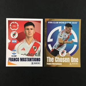 Franco Mastantuono Rookie Lot 2 Sticker Panini Fifa Club World Cup 2025 #271 277 - Picture 1 of 3