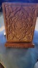 Carved Wood Boho Book Stand, Recipe Holder, Tablet Holder Brand New W/tags