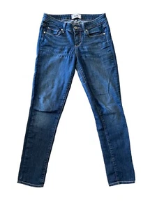 Paige Jeans Kylie Crop Slim Fit Blue Stretch Womens Size 27x28 Good Condition - Picture 1 of 11