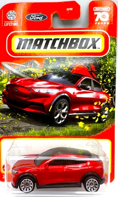 2023 Matchbox 2021 Ford Mustang Mach E Red 1:64 - Image 1 of 4