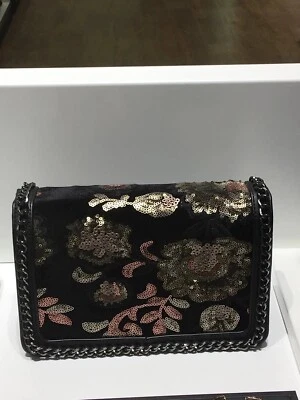 Aldo  Lovayllan Crossbody Bag Floral Embroidery And Chain In Edge New With Tags - Изображение 1 из 4