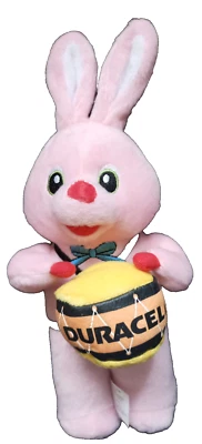 Duracell Hase mit Trommel Plüschtier Kuscheltier Stofftier 30cm Neu OVP