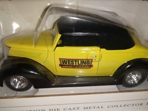SpecCast 1937 Yellow Ford Couple Westling Manufacturing Die Cast Collector Bank - Picture 1 of 4
