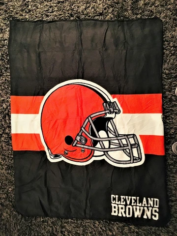 NIB CLEVELAND BROWNS THROW BLANKET SGA 50" x 38" SOFT BRAND NEW FREE SHIPPING! Cover