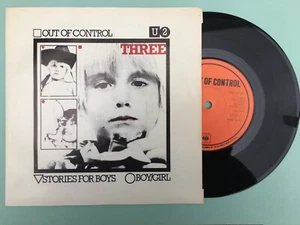U2 Three 7" 45rpm Vinyl Single Ireland Reissue 1982 Red/Black Label CBS 7951 - Picture 1 of 3