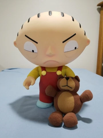 Mezco Family Guy Deluxe 11" Talking Stewie With Rupert Action Figure WORKS GREAT Cover