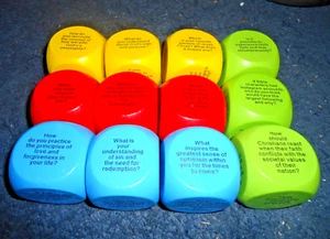 Bible Cubes Bible Question Ample for Starting Conversations - Picture 1 of 5