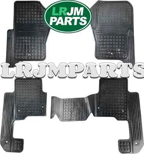 Genuine Land Rover LR3 LR4 Front and Rear RUBBER FLOOR MAT SET VPLAS0253 OEM - Picture 1 of 2