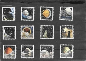 FRANCE 2016.CORRESPONDANCES PLANETAIRES.SERIE COMPLETE DE 12 TIMBRES AA OBLITERE - Picture 1 of 1