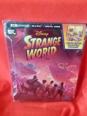 Strange World Steelbook 4K Ultra HD Blu-Ray + Blu-Ray + Digital Disney Brand New - Image 1 of 3