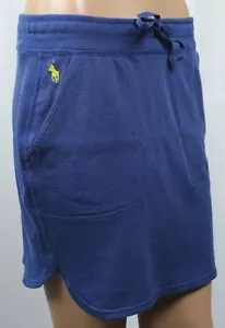 Polo Ralph Lauren gonna blu navy terrycloth giallo pony nuova con etichette - Foto 1 di 1