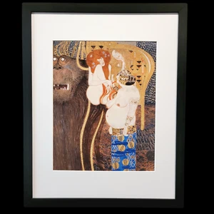 Gustav Klimt Beethoven Frieze Art Nouveau Framed Matted Print - Picture 1 of 3