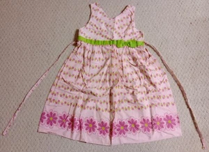 Jona Michelle Girls Size 6X Multi-Color Floral 100% Cotton Sleeveless Dress 23 - Picture 1 of 10