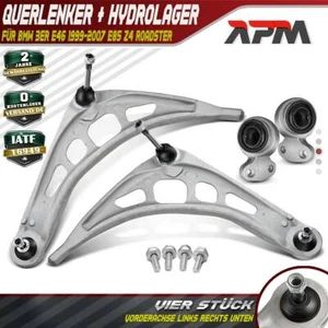 2x Querlenker Lenker+2x Hydrolager+Kit Vorne Unten Links Rechts für BMW 3ER E46 - Bild 1 von 10
